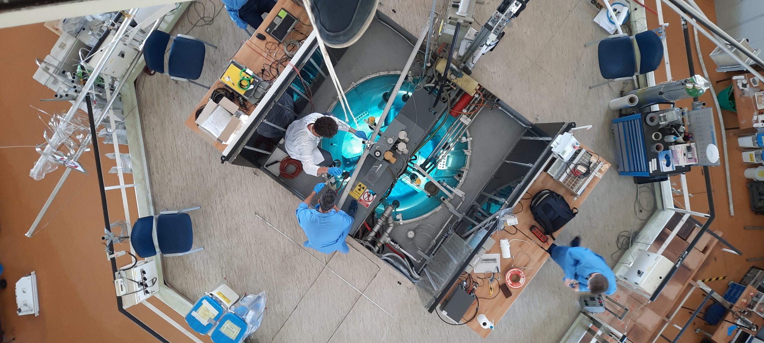 Pulse at TRIGA reactor - top view