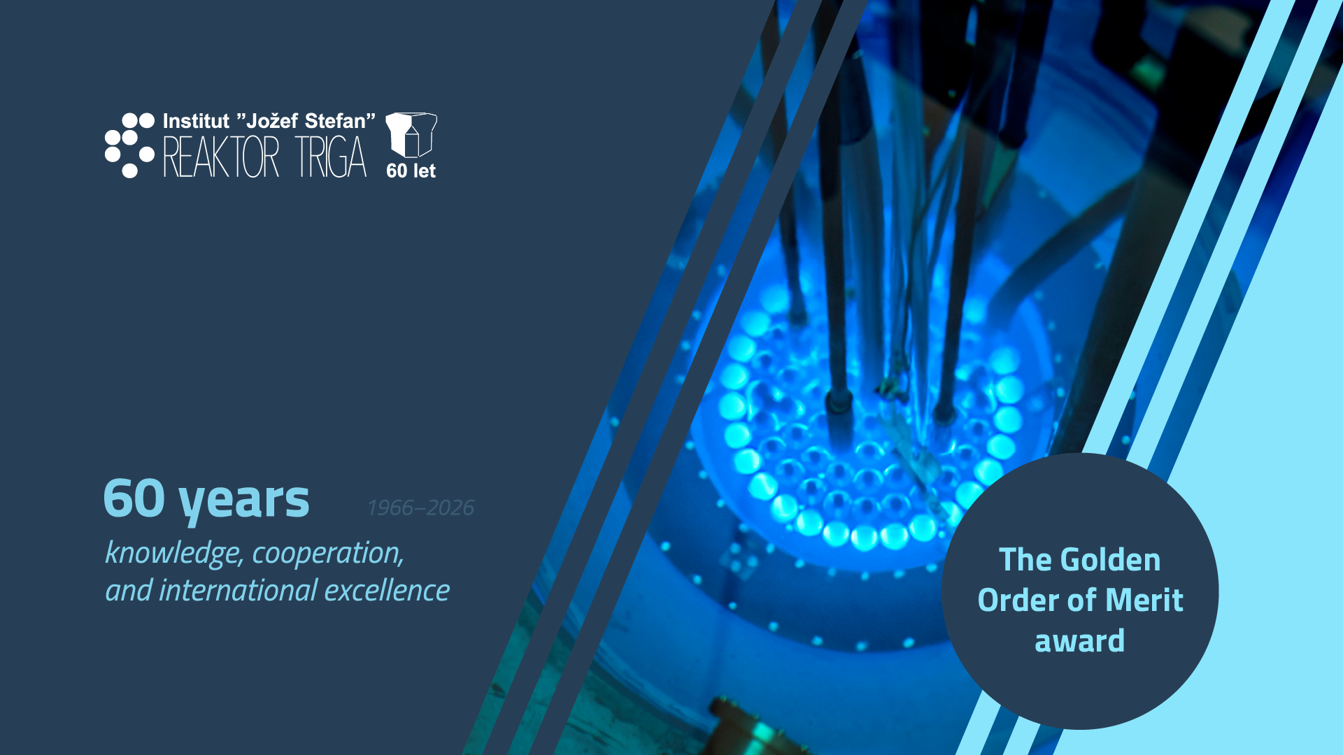 60_TRIGA_Wall_ANG 60 years of knowledge, cooperation, and international excelence, RIC, TRIGA