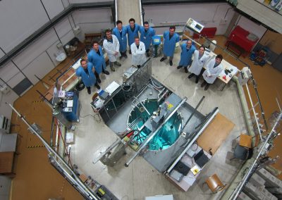 Reaktorski infrastrukturni center, vroča celica, bazen // Pulse at TRIGA reactor