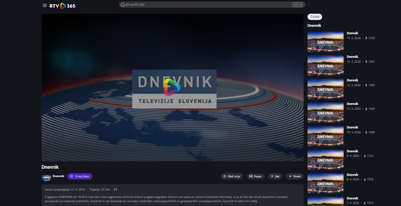 Feature on the 50th Anniversary of the TRIGA Reactor in the Dnevnik Programme (TV Slovenia 1) Feature on the 50th Anniversary of the TRIGA Reactor in the Dnevnik Programme (TV Slovenia 1)