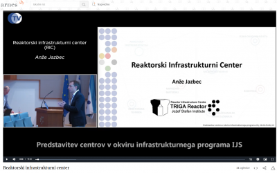 Presentation of the Reactor Infrastructure Centre (TV IJS)