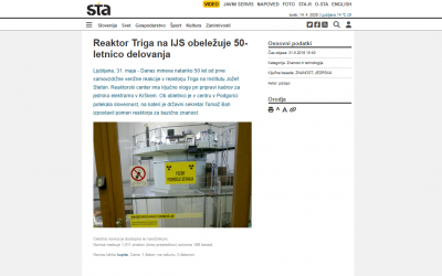 TRIGA Reactor Marks 50 Years of Operation (STA)