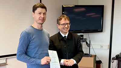 Andraž Verdir prejel licenco za vodjo izmene reaktorja TRIGA
